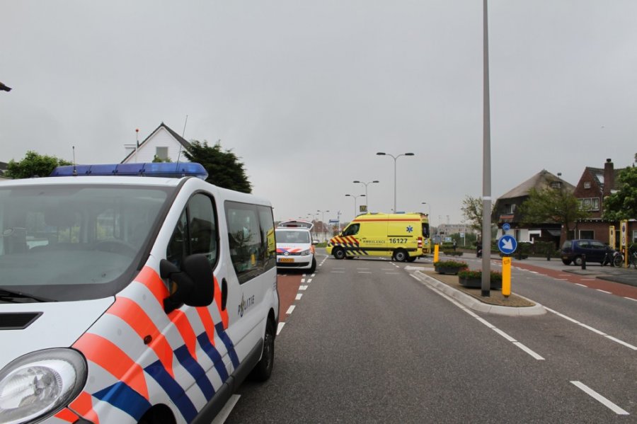 Ongeval Fiets contra auto Piethein Plein Noordwijk